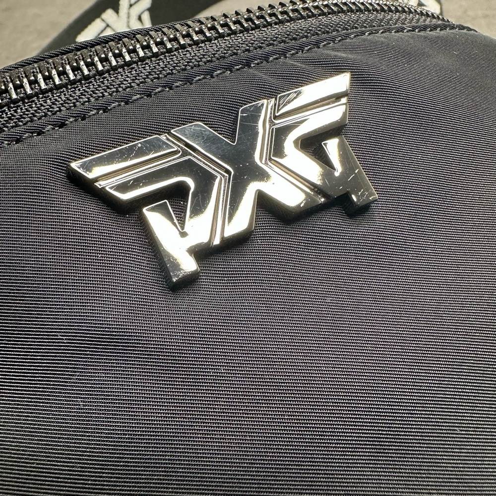 PXG Black Sling / Belt Bag — Gunmetal Hardware, Excellent Condition - Picture 3 of 9